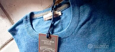 Maglioncino azzurro a girocollo nuovo