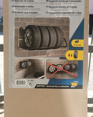 Porta pneumatici Mottez da muro. 