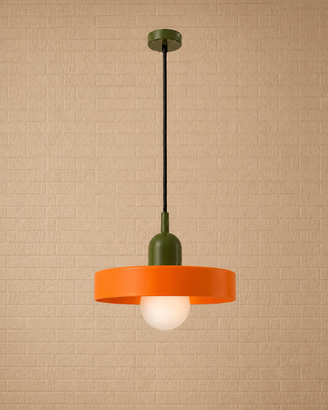 Lampadario in vetro e metallo stile vintage NUOVO