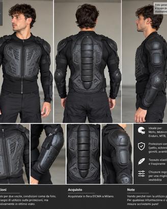 Giacca protettiva moto / motocross/ MTB