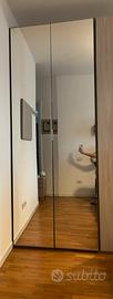 Guardaroba a due ante a specchio