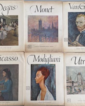 6 monografie d’arte Picasso Van Gogh Monet Degas 