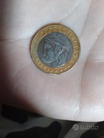 2 monete 1000 lire 1998 , 1 dirham 2002