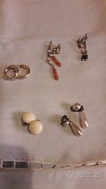 Bigiotteria orecchini e braccialetti vintage