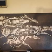🦓 Grande Pannello d’Arredo "Zebre in Corsa" - Sta