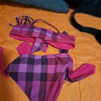 Bikini burberry viola e fucsia 