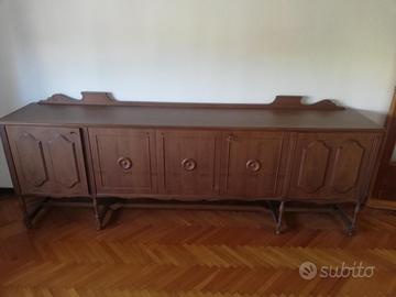 Credenza vintage italiana in legno, anni 60'