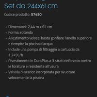 piscina gonfiabile Bestway