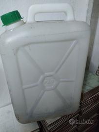 4 bidoni 20 litri plastica tappo taniche bidoncini