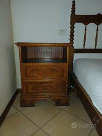 SET COMODINI CASSETTONE E CASSAPANCA + 2 LAMPADE