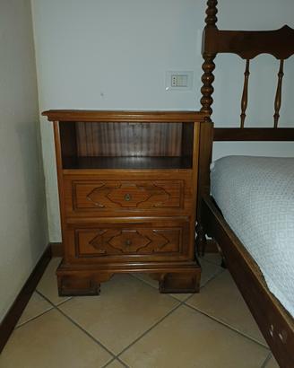 SET COMODINI CASSETTONE E CASSAPANCA + 2 LAMPADE