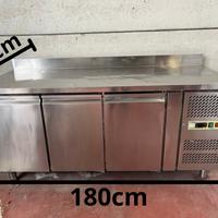 Banco frigo refrigerato in acciaio inox – 180 cm