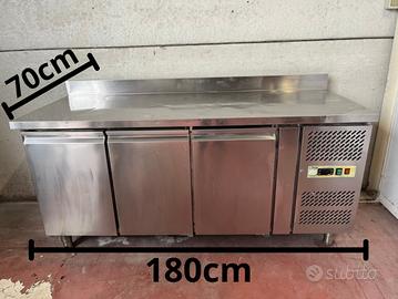 Banco frigo refrigerato in acciaio inox – 180 cm