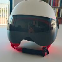 casco sci con visiera integrata