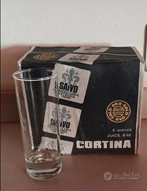 Bicchieti cortina nuovi 6 pezzi