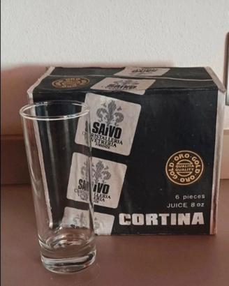 Bicchieti cortina nuovi 6 pezzi