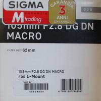 SIGMA dg 105/2.8 DN MACRO (L-Mount) (ex DEMO)