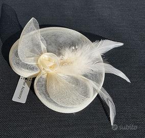 Fascinator da sposa, mini cappellino da sposa