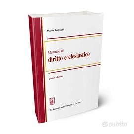 Manuale diritto ecclesiastico MARIO TEDESCHI