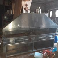 Griglia/Cucina Romagna a carbone vegetale 5 bocche