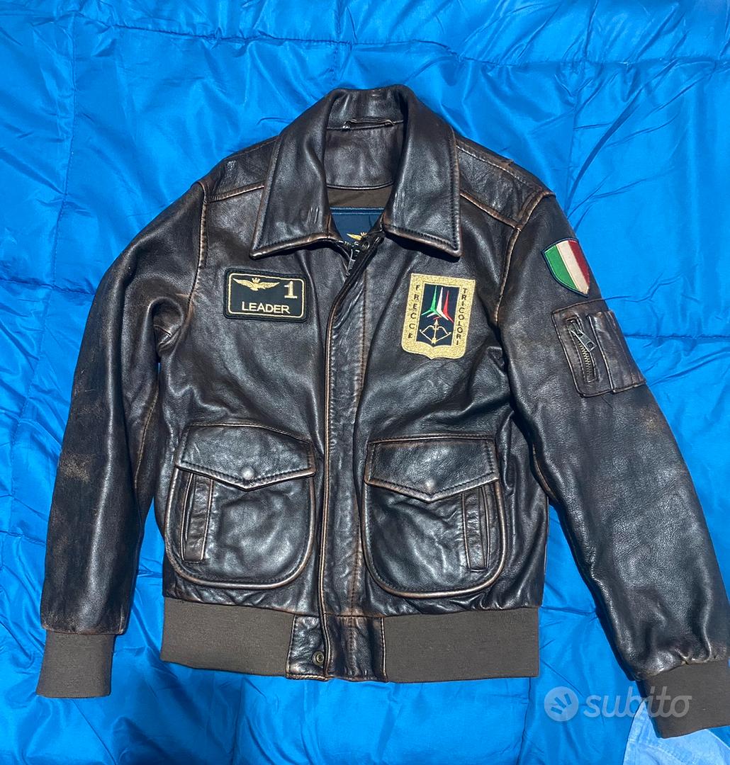 Giubbotto pelle uomo aeronautica militare sale