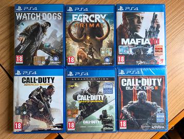 Lotto 6 Giochi PS4 - CoD SIGILLATI + Altri
