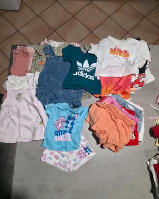 lotto vestiti bambina 6 12 mesi