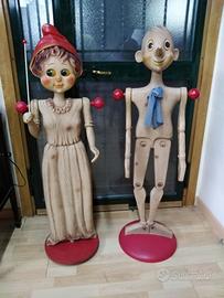 rarissima coppia Pinocchio e Fata Vintage Canova 