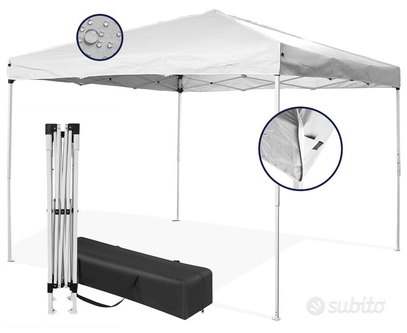 Gazebo Impermeabile 3x3 Mt Cipro | Pieghevole, Montaggio In 5 Minuti, Con Sacca