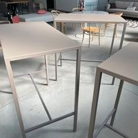 3 Tavolo Quatris 105x60cm x altezza 110cm Tortora