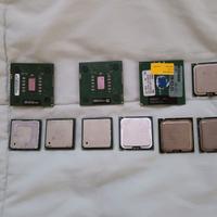 Processori INTEL e AMD di vario tipo e prezzo.
