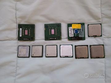 Processori INTEL e AMD di vario tipo e prezzo.