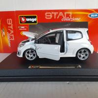 MODELLO AUTO RENAULT TWINGO RS WHITE BURAGO