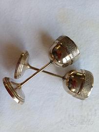 Set 12 bicchierini liquore vintage in metallo