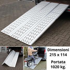 Rampa di carico per moto pieghevole in alluminio