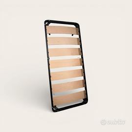 Rete letto singola a doghe in legno