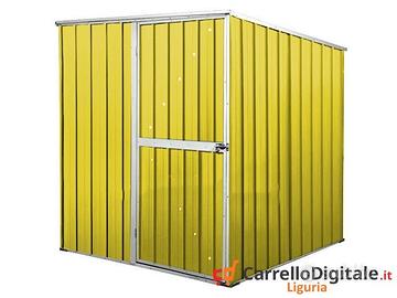 Box da giardino lamiera 175x185cm giallo