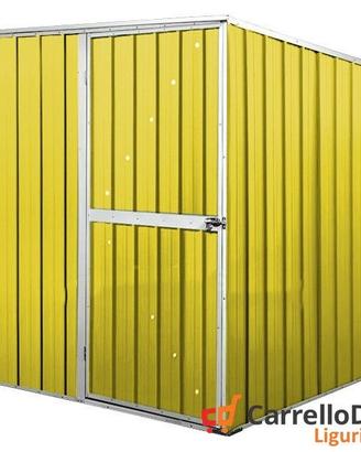 Box da giardino lamiera 175x185cm giallo