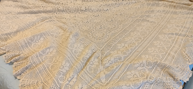 Coperta uncinetto a mano con filo di qualità