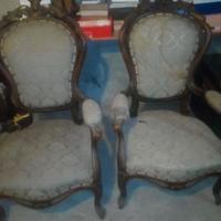 Poltrone antiche da restaurare