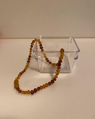 Collana ambra dentizione neonato