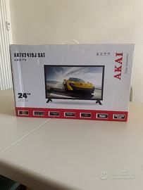 Akai Aktv2419j sat Led Tv con scatola 24 pollici