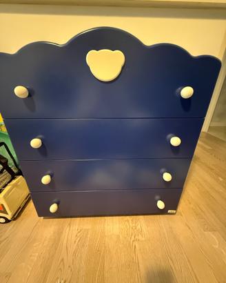 Cassettiera Fasciatoio Mibb in legno