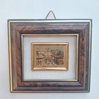 Quadretto foglia  d oro