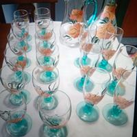 Set 21 pezzi bicchieri vintage