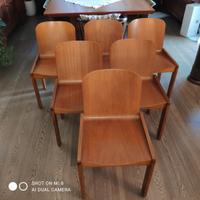 Set  n°7 sedie Di Afra e Tobia Scarpa by Molteni