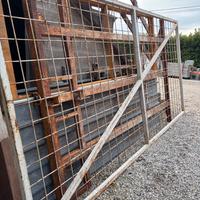 Cancello in ferro da cantiere