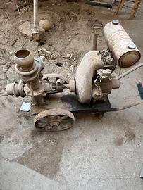 motopompa agricola vintage per irrigazione