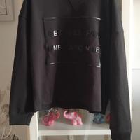 Felpa donna nera  Tezenis taglia S/M 