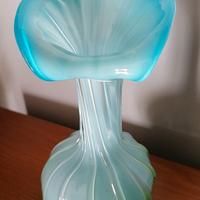 Vasetto Vetro Colorato A Forma Di Calla 